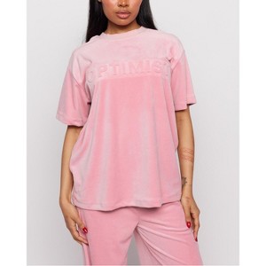 Samii Ryan | Optimist Velour Oversized Tee , Pink , X-Small , 1 - 1 of 1