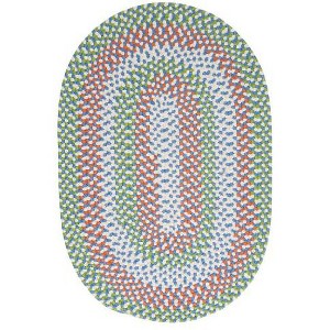 Colonial Mills Carousel - Lime Spin 5 Ft x8 Ft Oval Rug Indoor/Outdoor 100% Polypropylene - 1 of 1