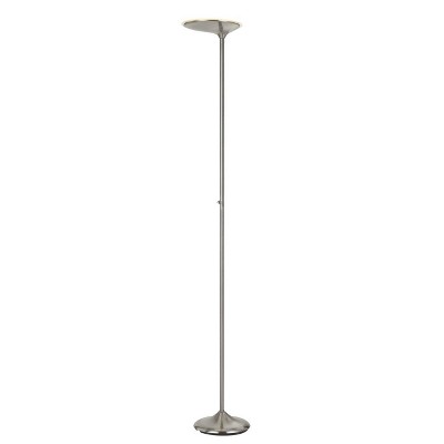 71" Metal Integrated Dimmable Torchiere (Includes LED Light Bulb) Brushed Steel - Cal Lighting