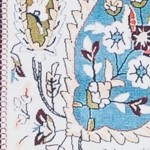 turquoise/beige