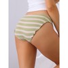Allegra K Women's Contrasting Colors Full Coverage Low-Waisted Briefs - 2 of 4
