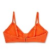 Women's Pucker Tab Front Bralette Bikini Top - Shade & Shore™ Orange - 2 of 3