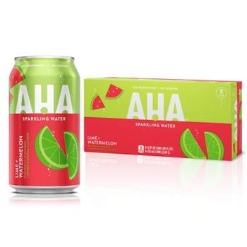 AHA Lime + Watermelon Sparkling Water - 8pk/12 fl oz Cans