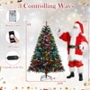 Costway 5/6/7/8 FT Artificial Christmas Tree with 250/370/500/650 RGB LED Lights 584/1054/1436/1936 Branch Tips - 3 of 4