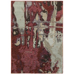 Oriental Weavers Evolution 8028B Red/ Beige Indoor Area Rug - 1'10" x 3'2" - 1 of 3