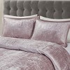 Okak Full/King 5-Piece Crinkle Velvet Bed Comforter Set with Throw Pillow,Comfortable Quilt Comforter Bedding Sets,Machine Washable - 3 of 4