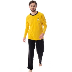 Star Trek Original Series Men's Uniform Costume Sleepwear Pajama Set - 1 of 4