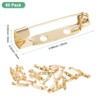 Unique Bargains Durable Multipurpose Iron Badge Brooch Pin Backs Safety Clasp 60 Pcs - 3 of 4