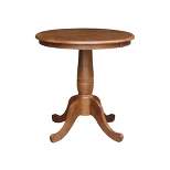 30" Round Top Pedestal Dining Table - International Concepts