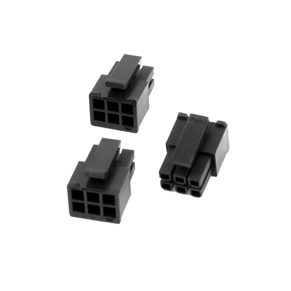 Unique Bargains Plastic Black ATX Connector 5 Pcs - thumbnail 4