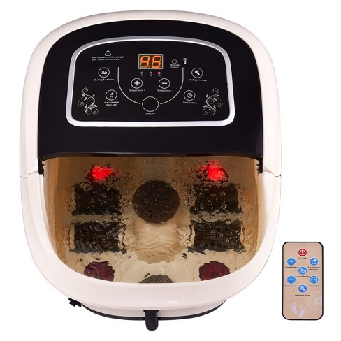 Costway Portable Electric Foot Spa Bath Shiatsu Roller Motorized Massager  Fast Heating : Target