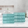Premium Cotton Herringbone Medium Weight Bathroom Towel Set by Blue Nile Mills - 2 of 4