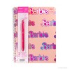 Yoobi Barbie 1 Subject Notebooks 8"x10.5" Wide Ruled with Pen Pink Barbie Logo Pattern - 3 of 4