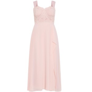Women's Plus Size Sweet Evie Maxi Dress - sweet rose | CITY CHIC - 1 of 4