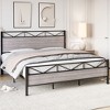 Whizmax King/Queen/Full Size Bed Frame with Wood Headboard, Metal Platform Bed Frame Heavy Duty, Sturdy Steel Slat Support, No Box Spring Needed - 3 of 4