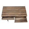 Vynxaria Brown Computer Desk Office Table for Home Office Storage Drawers for Laptop Work Essentials - 2 of 4