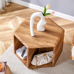 HDZNVF Hexagonal MDF coffee table - 1 of 4