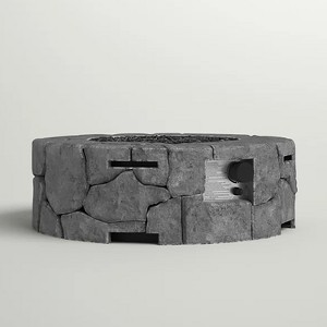 9'' H x 28'' W Fiber Reinforced Concrete Outdoor Fire pit(Stone Gray)CM-1021 - 1 of 1