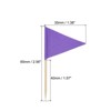 Unique Bargains Small Labeling Marking Cocktail Party Decor Flag Toothpick 100 Pcs - 2 of 4