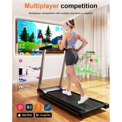 DeerRun Folding Treadmills for Home with 5% Incline, 3.5 HP Powerful Motor and 350 lbs Capacity