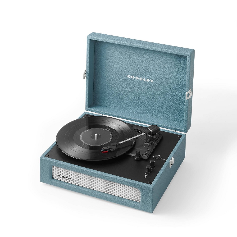 Photos - Home Cinema System Crosley Voyager Bluetooth Vinyl Record Player - Washed Blue 