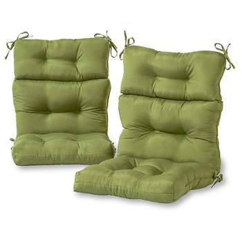 Kensington Garden 2pc 24"x22" Outdoor Seat and Back Chair Cushion Set