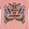 Girls' - Instant Message - Trust The Journey Fitted Short Sleeve Graphic T-Shirt - 2 of 4