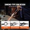 VEVOR Blacksmith Tongs, 18” Z V-Bit Tongs, Carbon Steel Forge Tongs with A3 Steel Rivets, for Knife Blades, Long Pieces, Circular Forgings - 3 of 4