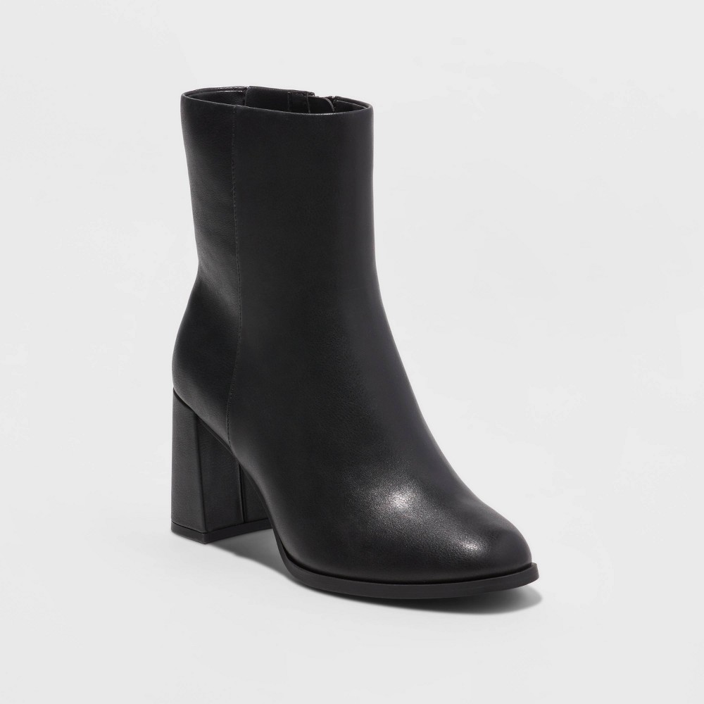 Women's Janelle Dress Boots - A New Day (Size 10 color Black )