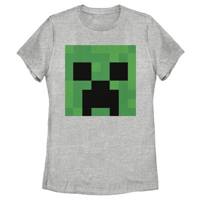 Women's Minecraft Creeper Face T-Shirt