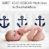Sweet Jojo Designs Boy, Girl, Unisex/Gender Neutral BreathableBaby Breathable Mesh Crib Liner Baby Nursery Sailor Blue and White - 3 of 4