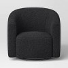 Aveline Large Scale Faux Shearling Swivel Chair - Threshold™ - image 3 of 4