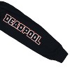 Seven Times Six Marvel Deadpool Hoodie Men's SSHHHH No One Cares Long Sleeve Sweatshirt Black - 3 of 4
