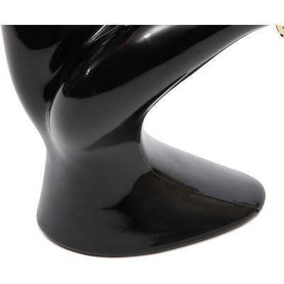 Black Hand Shaped Ring Holder Stand Organizer for Jewelry Bracelet Bangle Display Showcase 6.3" Tall