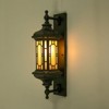 YIYIBYUS Outdoor Wall Light Fixture, Black Exterior Wall Lantern, Waterproof Sconce Light Glass Shade for Porch Garage - 2 of 4