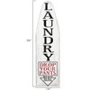 Storied Home White Sign with "Laundry Drop Your Pants Here" Black & Red Letters - 2 of 4