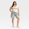 Women's "I Heart Cowboys" Short Sleeve Graphic Baby T-Shirt - Cream - 3 of 3