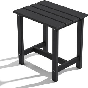 MaseiKar Outdoor Side Table, HDPE Small Adirondack Side Tables, Outside End Table for Patio, Porch, Deck, Pool, Weather Resistant/Easy Maintenance - 1 of 4