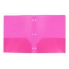 2 Pocket Plastic Folder Pink - up&up™ - 2 of 3