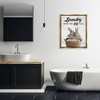 Stupell Industries Bunnies & Laundry Basket Black Framed Floater Canvas Wall Art - 2 of 4