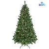 YOOCOZZ Christmas Tree with WiFi-Controlled RGB LED Lights,  PVC Tips, Hinged Structure & Metal Stand - 3 of 4
