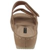 GC Shoes Rea Velcro Double Band Embellished Comfort Slide Wedge Sandals - 3 of 4