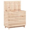 vidaXL Laundry Basket 34.8 in.x17.3 in.x29.9 in. Solid Wood Pine - 4 of 4