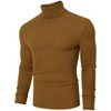Coolmee Men's Slim Fit Basic Turtleneck Long Sleeve Lightweight Pullover Sweaters Casual Knitted Tops - 2 of 4