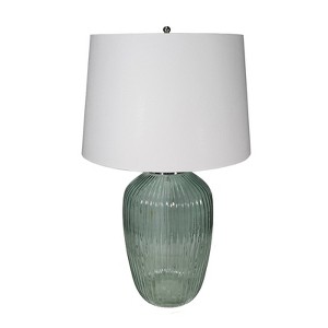 Metal Table Lamp Comes with Various Base Styles and a Hemp Lampshade for Modern Bedside Tables Desks Living Rooms - 1 of 4