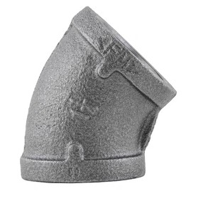 Pipe Decor 1 1/4 in. Black 45 Degree Elbow - 1 of 4
