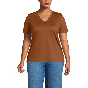 Lands' End Women's Relaxed Supima Cotton T-Shirt - 1 of 3