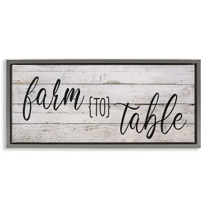 Stupell Industries Planked Style Farm to Table, 25" x 11" - 1 of 4