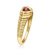 Ross-Simons 0.30 Carat Garnet Heart Ring in 14kt Yellow Gold - 3 of 4
