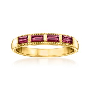 Ross-Simons 0.60 ct. t.w. Rhodolite Garnet Ring in 18kt Gold Over Sterling - 1 of 4